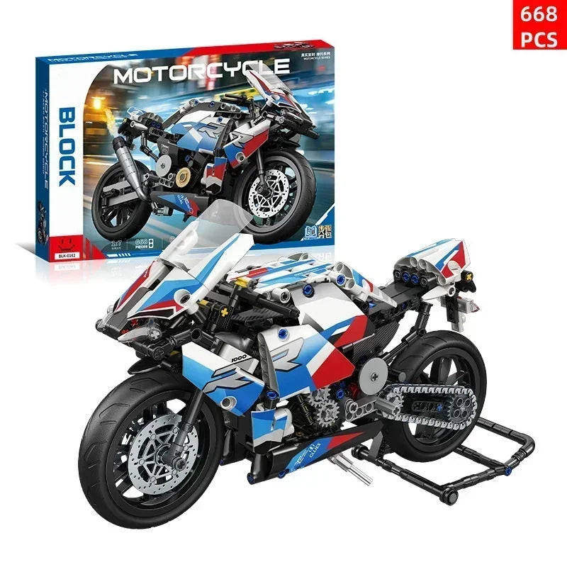 Constrói uma M1000RR - Blocos de Construção, Desafio de Montagem, Modelo de Coleção Constrói uma M1000RR - Blocos de Construção, Desafio de Montagem, Modelo de Coleção